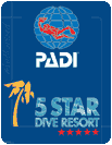 PADI 5 Star Dive Resort label