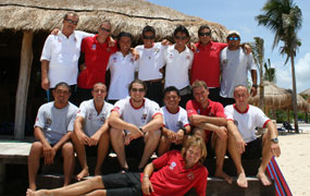 picture of the Scuba Libre dive center team in Playa del Carmen