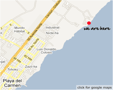 map of Scuba Libre at Hotel Sandos Caracol