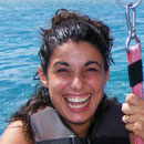 picture of a happy client insured at Scuba Libre